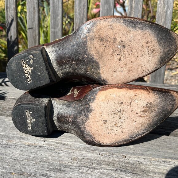 Old Gringo Bonnie Floral Pattern Brown Leather Boots! Size 9B - Picture 8 of 15
